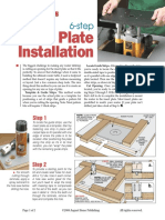 6 Step Router Plate Installation