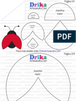 Molde de Joaninha Completo PDF