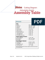 Adjustable Height Assembly Table