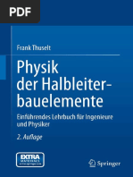 Physik Der Halbleiterbauelemente - Einführendes Lehrbuch Für Ingenieure Und Physiker