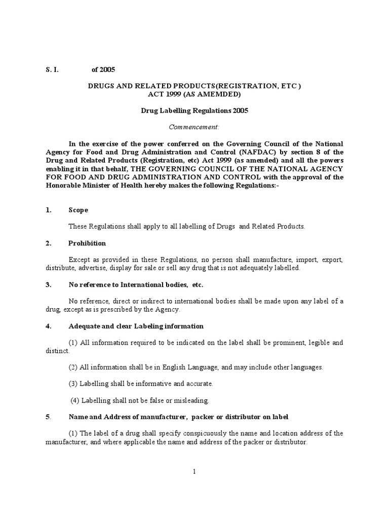 Drug Labelling Regulations Pharmaceutical Drug Medical Prescription