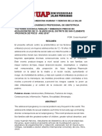 Articulo de Factores Socioculturales y Embarazo Precoz en Adolescentes de 12 A 19 Años