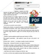Ficha de Cuento Filomena
