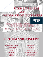 Computer Literates and Information Illiterates