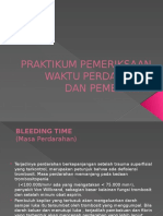 Praktikum Waktu Perdarahan Dan Pembekuan Darah