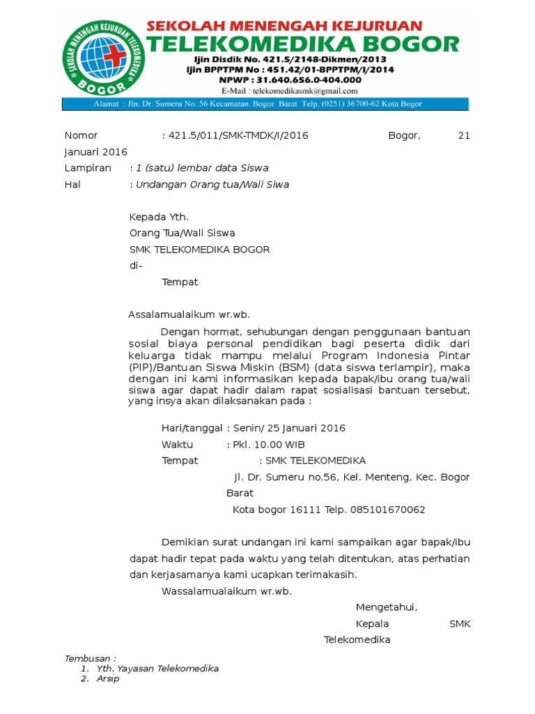 011 Undangan Orang Tua PIP-BSM