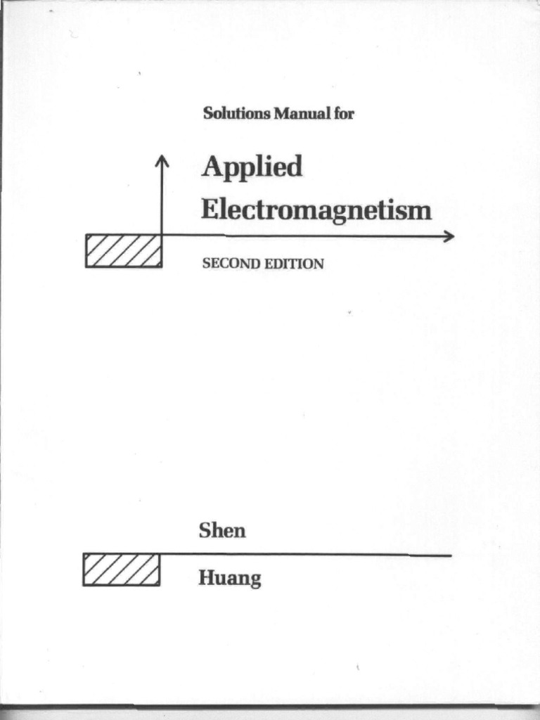 Applied Electromagnetism Solutions 2nd Editiong | Antenna (Radio) |  Electromagnetic Radiation