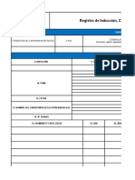 Registro de Inducción, Capacitación, Entrenamiento y Simulacro de Emergencia