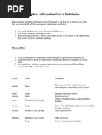 Infosphere Information Server Installation