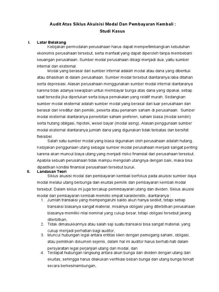 Audit Studi Kasus