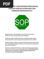 Download Standar Operasional Prosedur sop Perusahaan by Aswel Ben Zon SN316908752 doc pdf