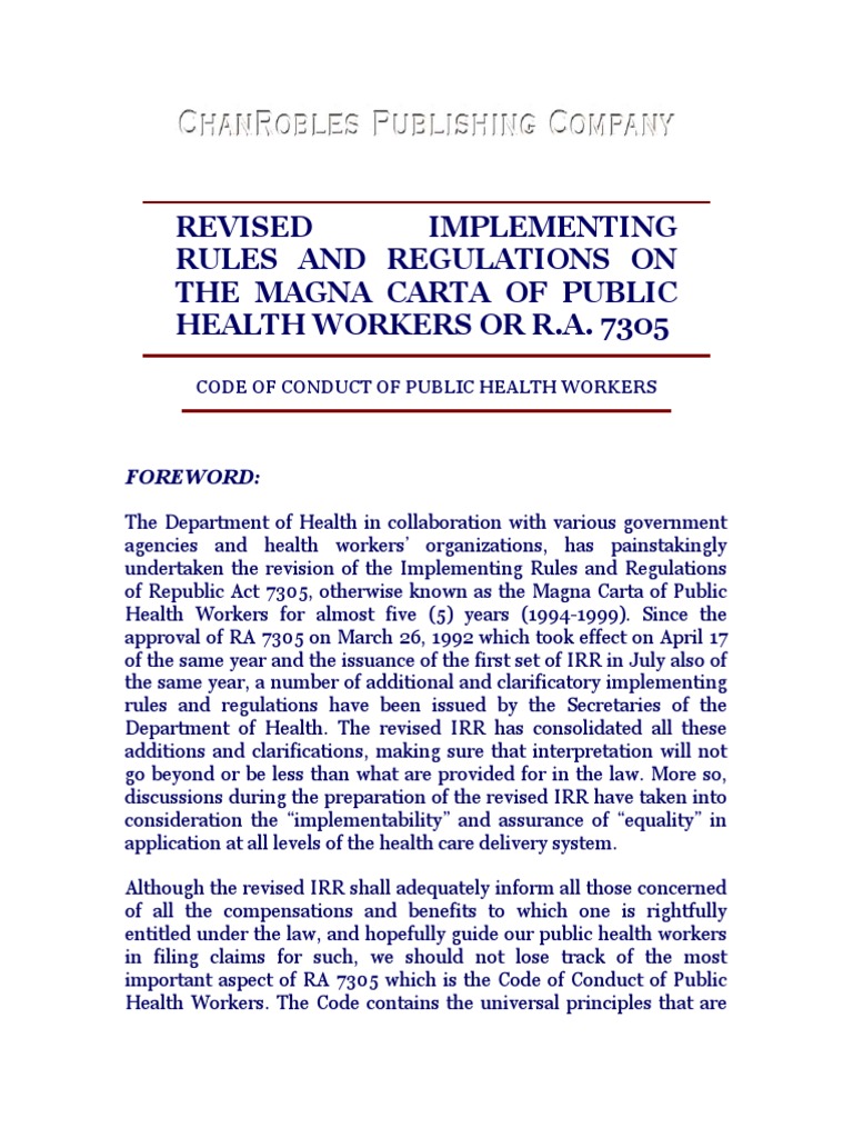 ra-7305-magna-carta-for-health-workers-pdf-pdf-overtime-salary
