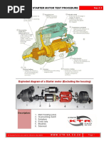 Starter Motor Test Procedure: Exploded Diagram of A Starter Motor (Excluding The Housing)