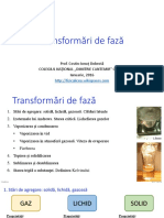 Termodinamica - Transformari de Faza