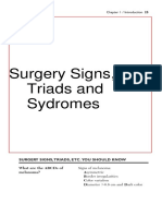 Surgery Signs,Triads n Syndromes