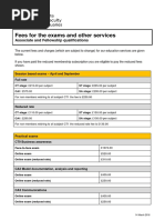 ACA Qualification Cost Breakdown | PDF
