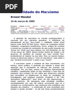 A Atualidade Do Marxismo