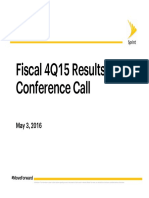 SPRINT May 2016 Fiscal 4Q15 Earnings Slides Final