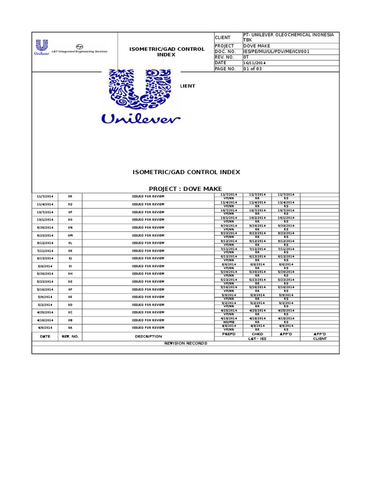 ISO CONTROL INDEX-DOVE - REV 0T | PDF | Nature