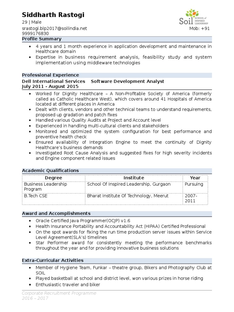 Siddharth Rastogi SOIL | PDF