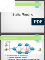 Cisco Static Routing