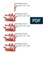 next messy church july