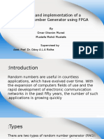 Design and Implementation of A Random Number Generator Using FPGA