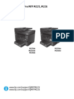 Manuals or User Guides HP LaserJet Pro MFP M225 PDF