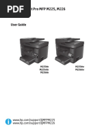 Manuals or User Guides HP LaserJet Pro MFP M225 PDF