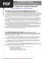 January 9, 2007 - HOPE Coalition Newsletter ~ Humboldt Organized for People and the Environment