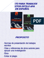 Formato para Trabajos Escritos Estilo Apa en Español