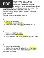 Adjective Clause and Participial Phrase