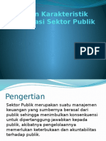 Sifat Dan Karakteristik Organisasi Sektor Publik