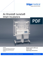 Dräger AirShield Isolette C400 - User Manual