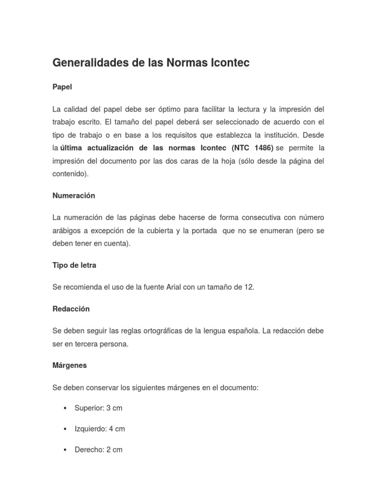 Partes Trabajo Escrito Documento Papel