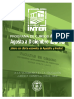 [EDUCACIÓN JURÍDICA CONTINUA] Programa Ago-Dic2016 Inter-Derecho
