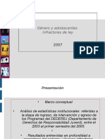 Presentacion El Genero en Responsabilidad Penal Adolescente