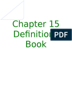 Chapter 15 Defintions Book