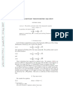 An Elementary Trigonometric Equation PDF