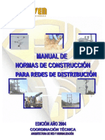 Manual de Normas de Construcción Para Redes de Distribución