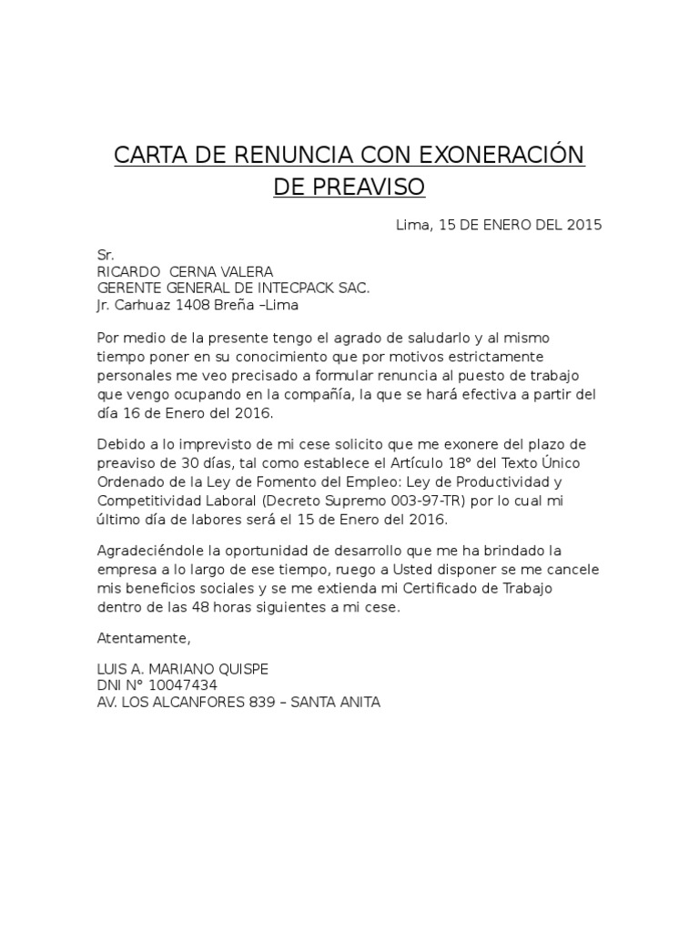 Carta De Renuncia Y Agradecimiento - About Quotes g