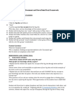 Curriculum Document and Powerpoint/Prezi Framework:: 1. Conceptual Structure