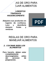 Reglas de Oro para Manejar Alimentos