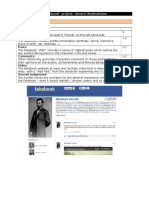 Markscheme: "Fakebook" Project: Generic Markscheme