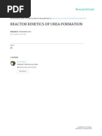 Reactor Kinetics of Urea Formation