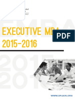 Executive MBA Program Overview