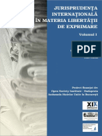 Jurisprudenta Internationala in Materia Libertatii de Exprimare Vol I PDF