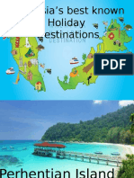 Malaysia's Best Known Holiday Destinations