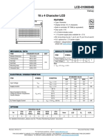 16 x 4 Character LCD Module Datasheet