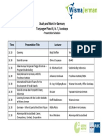 02 L Study and Work in Germany 2014 L Presentation Schedule PDF
